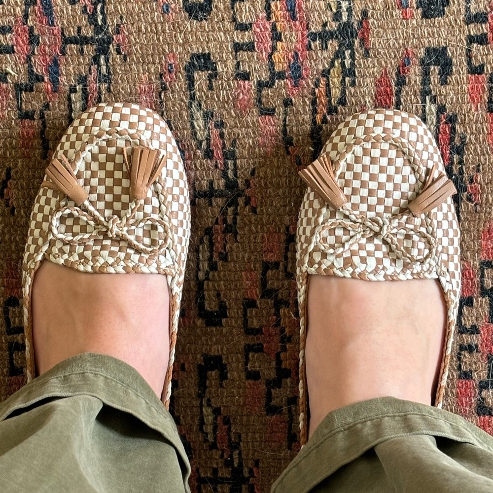 Tory Burch checkered flats